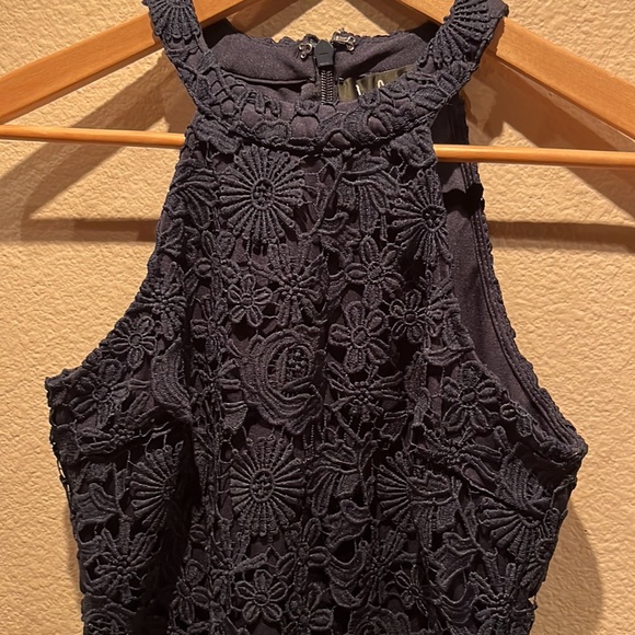 NWT Lulu’s Navy Blue Love Poem Mini Dress - Picture 5 of 16
